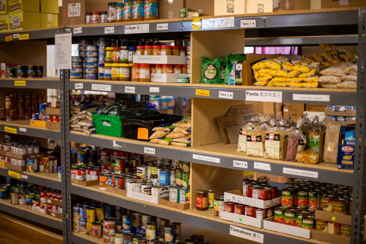 Fresh Filipino market vegetables and pantry staples